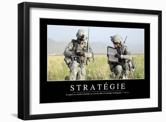 Stratégie: Citation Et Affiche D'Inspiration Et Motivation-null-Framed Photographic Print