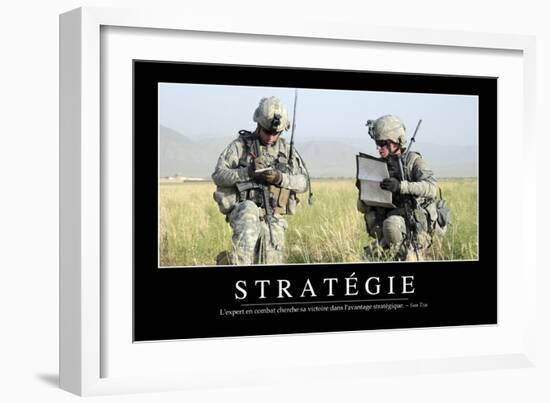 Stratégie: Citation Et Affiche D'Inspiration Et Motivation-null-Framed Photographic Print