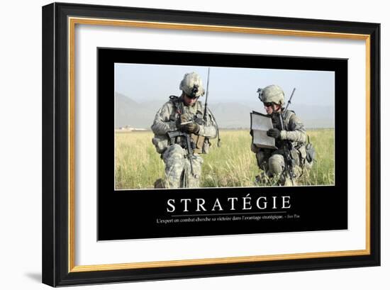 Stratégie: Citation Et Affiche D'Inspiration Et Motivation-null-Framed Photographic Print