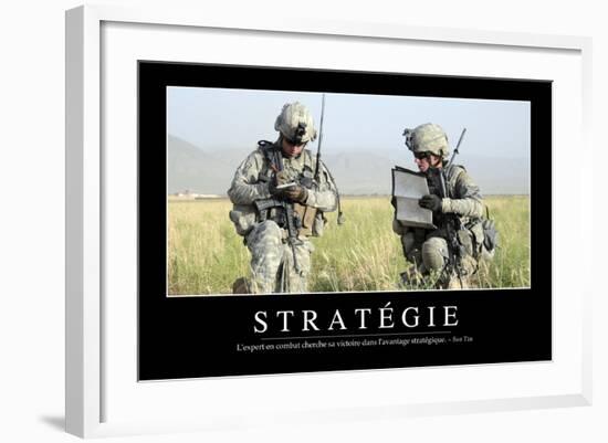 Stratégie: Citation Et Affiche D'Inspiration Et Motivation-null-Framed Photographic Print