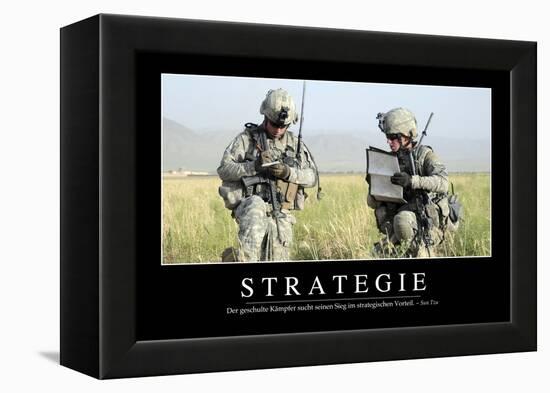 Strategie: Motivationsposter Mit Inspirierendem Zitat-null-Framed Premier Image Canvas