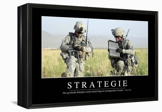 Strategie: Motivationsposter Mit Inspirierendem Zitat-null-Framed Premier Image Canvas