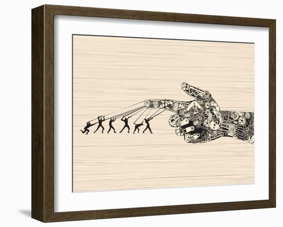 Strategy behind the right Direction.-RYGER-Framed Art Print