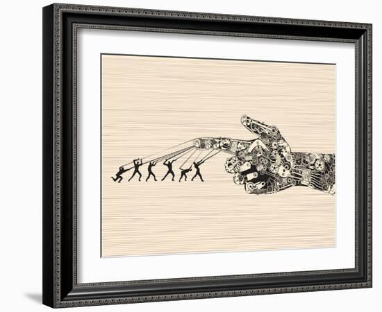 Strategy behind the right Direction.-RYGER-Framed Art Print