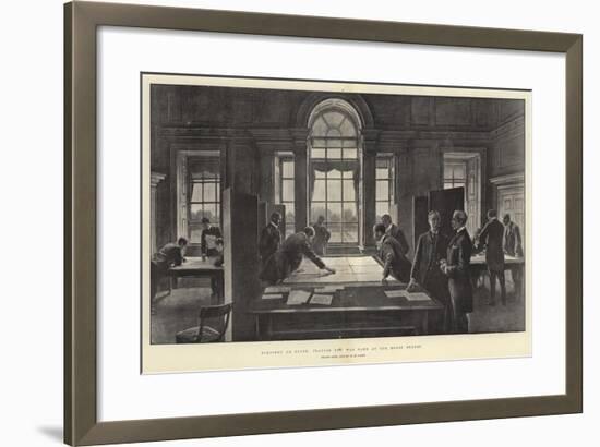 Strategy on Paper, Playing the War Game at the Horse Guards-Henry Marriott Paget-Framed Giclee Print