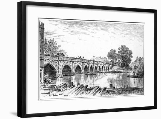 Stratford Bridge, Stratford-Upon-Avon, Warwickshire, 1885-Edward Hull-Framed Giclee Print