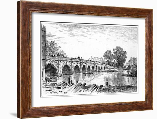 Stratford Bridge, Stratford-Upon-Avon, Warwickshire, 1885-Edward Hull-Framed Giclee Print