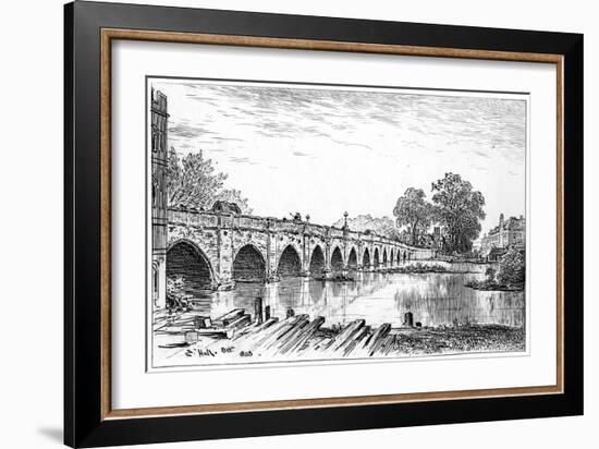 Stratford Bridge, Stratford-Upon-Avon, Warwickshire, 1885-Edward Hull-Framed Giclee Print