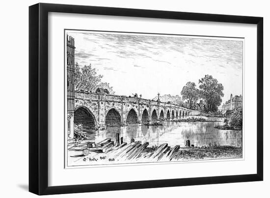 Stratford Bridge, Stratford-Upon-Avon, Warwickshire, 1885-Edward Hull-Framed Giclee Print