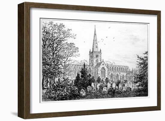 Stratford Church as Seen from the North, Stratford-Upon-Avon, Warwickshire, 1885-Edward Hull-Framed Giclee Print