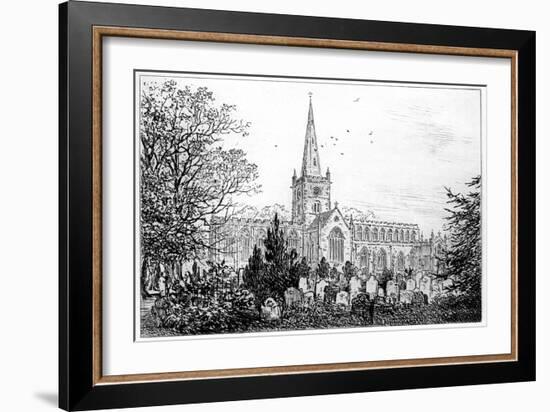 Stratford Church as Seen from the North, Stratford-Upon-Avon, Warwickshire, 1885-Edward Hull-Framed Giclee Print