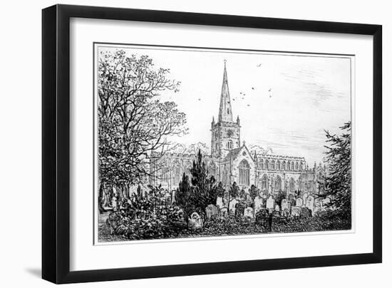 Stratford Church as Seen from the North, Stratford-Upon-Avon, Warwickshire, 1885-Edward Hull-Framed Giclee Print