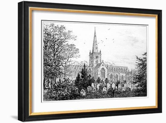 Stratford Church as Seen from the North, Stratford-Upon-Avon, Warwickshire, 1885-Edward Hull-Framed Giclee Print