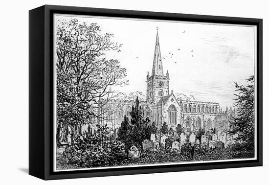 Stratford Church as Seen from the North, Stratford-Upon-Avon, Warwickshire, 1885-Edward Hull-Framed Premier Image Canvas