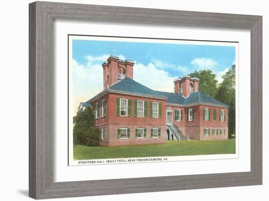 Stratford Hall, Fredericksburg, Virginia-null-Framed Art Print