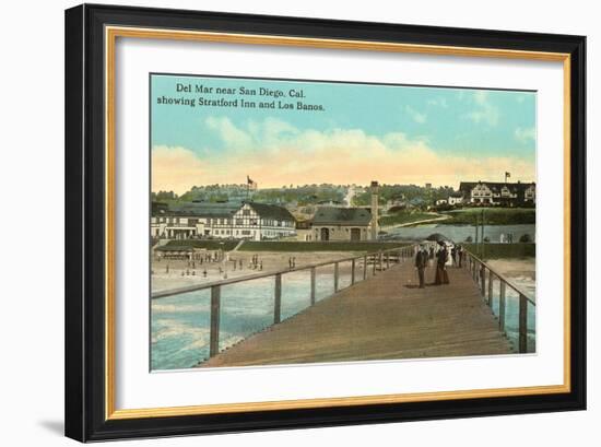 Stratford Inn, Del Mar, California-null-Framed Art Print