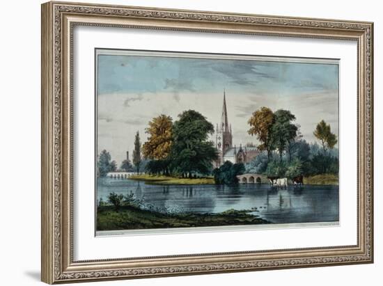 Stratford on Avon-Currier & Ives-Framed Giclee Print