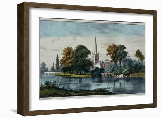 Stratford on Avon-Currier & Ives-Framed Giclee Print