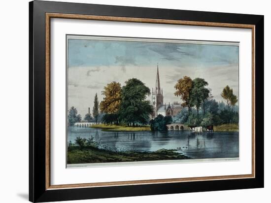 Stratford on Avon-Currier & Ives-Framed Giclee Print