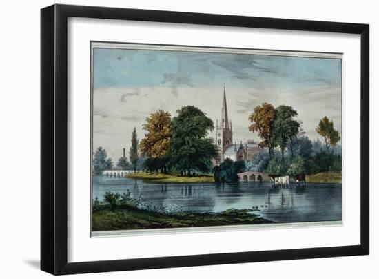 Stratford on Avon-Currier & Ives-Framed Giclee Print