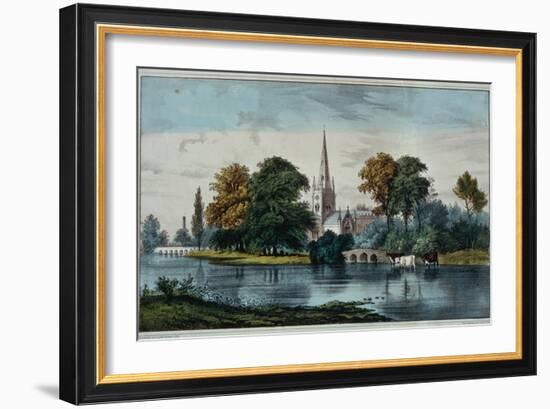 Stratford on Avon-Currier & Ives-Framed Giclee Print