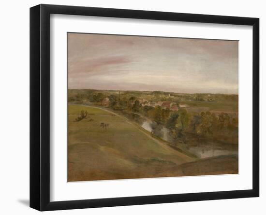 Stratford Saint Mary from the Coombs, C.1800 (Oil on Canvas)-John Constable-Framed Giclee Print