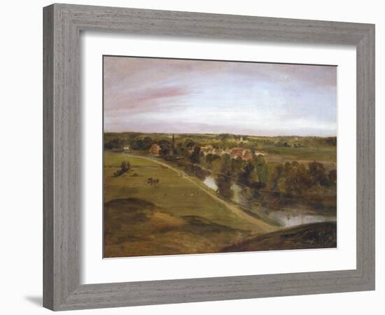 Stratford St Mary from the Coombs-John Constable-Framed Art Print