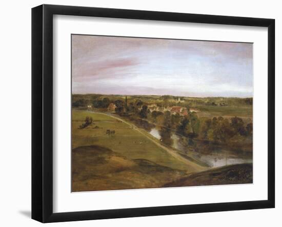 Stratford St Mary from the Coombs-John Constable-Framed Art Print