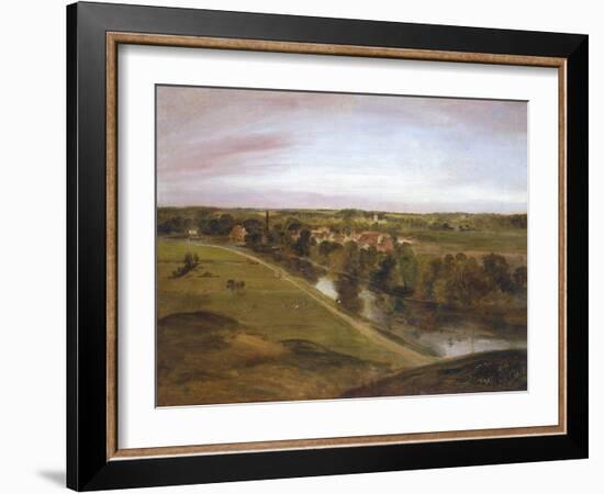 Stratford St Mary from the Coombs-John Constable-Framed Art Print
