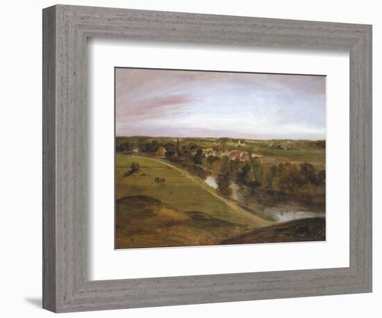 Stratford St Mary from the Coombs-John Constable-Framed Art Print