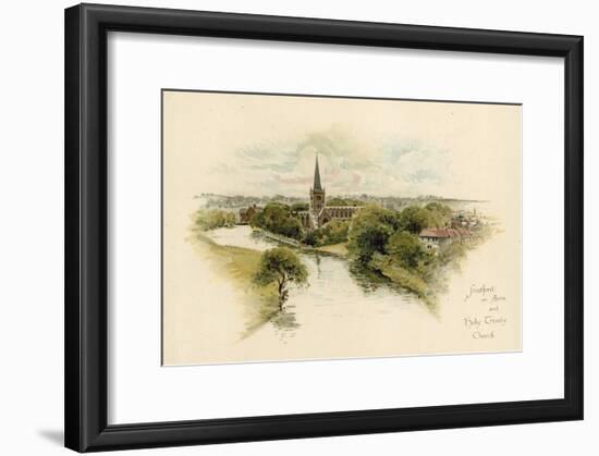 Stratford-Upon-Avon and Holy Trinity Church-null-Framed Giclee Print