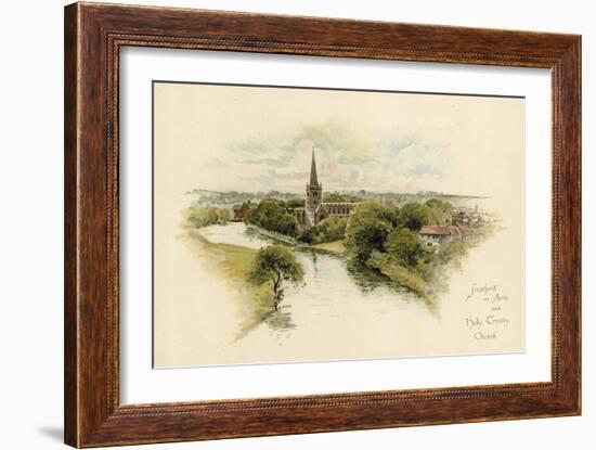 Stratford-Upon-Avon and Holy Trinity Church-null-Framed Giclee Print