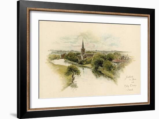 Stratford-Upon-Avon and Holy Trinity Church-null-Framed Giclee Print