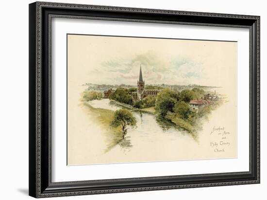 Stratford-Upon-Avon and Holy Trinity Church-null-Framed Giclee Print