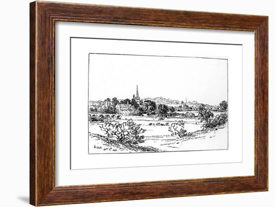 Stratford-Upon-Avon, Warwickshire, as Seen from the Southeast, 1885-Edward Hull-Framed Giclee Print