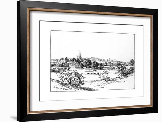 Stratford-Upon-Avon, Warwickshire, as Seen from the Southeast, 1885-Edward Hull-Framed Giclee Print