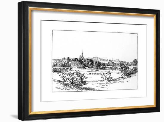 Stratford-Upon-Avon, Warwickshire, as Seen from the Southeast, 1885-Edward Hull-Framed Giclee Print