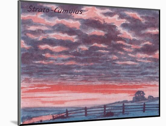'Strato-Cumulus - A Dozen of the Principal Cloud Forms In The Sky', 1935-Unknown-Mounted Giclee Print