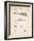 Stratton and Son Acoustic Guitar Patent-Cole Borders-Framed Art Print