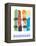 Stratton Mountain, Vermont, Snowboards in the Snow-Lantern Press-Framed Stretched Canvas