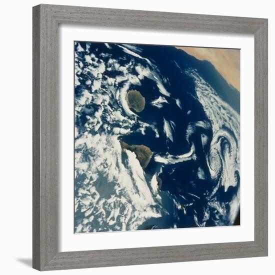 Stratus cloud formations over Canary Islands-Science Source-Framed Giclee Print