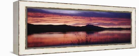 Stratus Clouds, Cutler Reservoir, Bear River, Cache Valley, Great Basin, Utah, USA-Scott T. Smith-Framed Premier Image Canvas