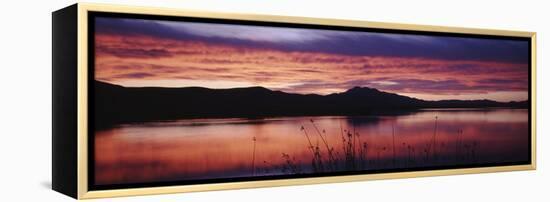 Stratus Clouds, Cutler Reservoir, Bear River, Cache Valley, Great Basin, Utah, USA-Scott T. Smith-Framed Premier Image Canvas