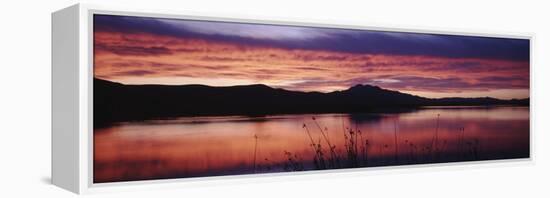 Stratus Clouds, Cutler Reservoir, Bear River, Cache Valley, Great Basin, Utah, USA-Scott T. Smith-Framed Premier Image Canvas