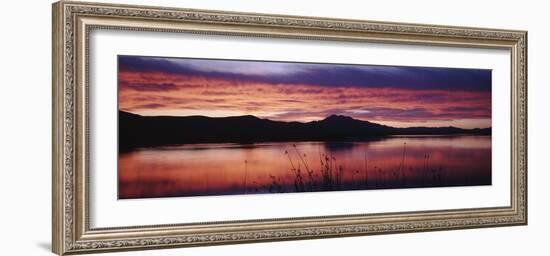 Stratus Clouds, Cutler Reservoir, Bear River, Cache Valley, Great Basin, Utah, USA-Scott T. Smith-Framed Photographic Print