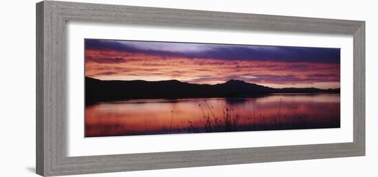 Stratus Clouds, Cutler Reservoir, Bear River, Cache Valley, Great Basin, Utah, USA-Scott T. Smith-Framed Photographic Print