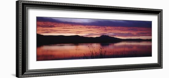 Stratus Clouds, Cutler Reservoir, Bear River, Cache Valley, Great Basin, Utah, USA-Scott T. Smith-Framed Photographic Print