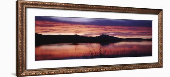 Stratus Clouds, Cutler Reservoir, Bear River, Cache Valley, Great Basin, Utah, USA-Scott T. Smith-Framed Photographic Print