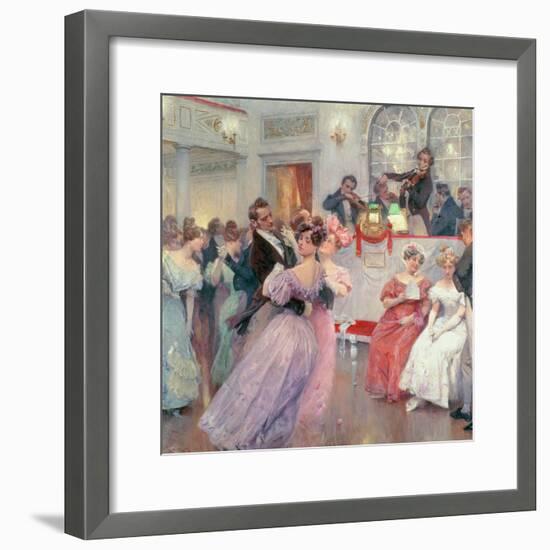 Strauss and Lanner, the Ball, 1906-Charles Wilda-Framed Giclee Print