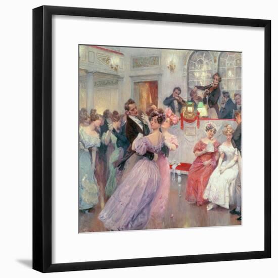 Strauss and Lanner, the Ball, 1906-Charles Wilda-Framed Giclee Print